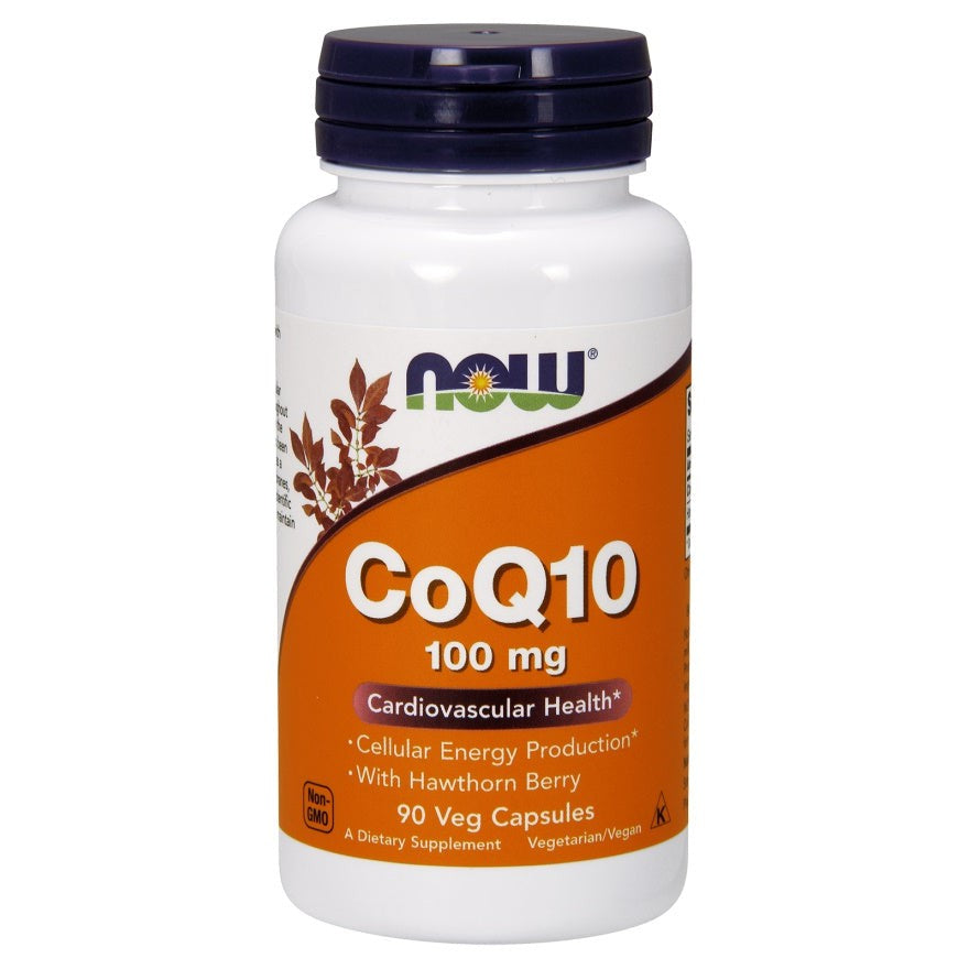 NOW Foods CoQ10 with Hawthorn Berry, 100mg - 90 vcaps