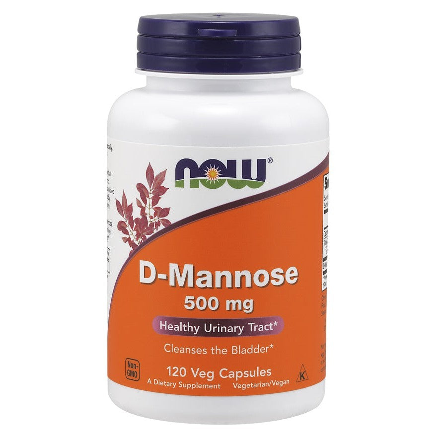 NOW Foods D-Mannose, 500mg - 120 vcaps