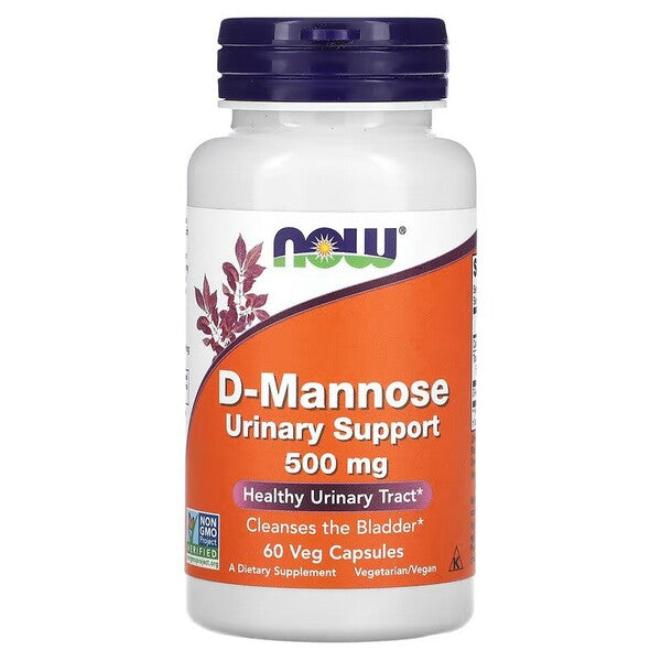 NOW Foods D-Mannose, 500mg - 60 vcaps