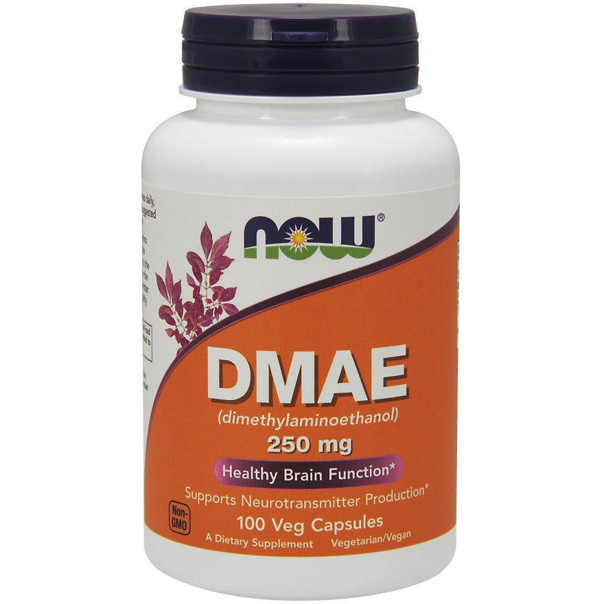 NOW Foods DMAE (Dimethylaminoethanol), 250mg - 100 vcaps