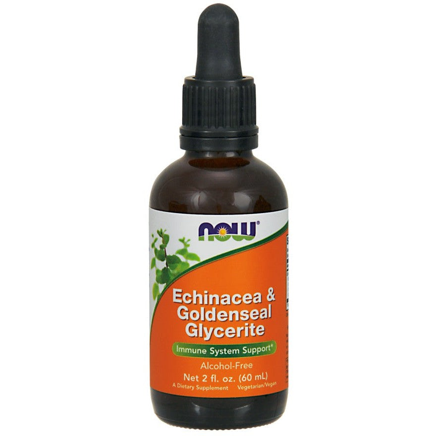 NOW Foods Echinacea & Goldenseal Glycerite - 60 ml.