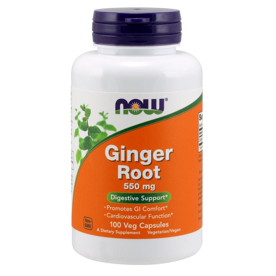 NOW Foods Ginger Root, 550mg - 100 vcaps