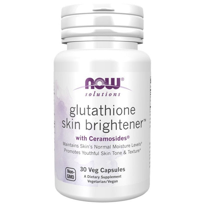 NOW Foods Glutathione Skin Brightener with Ceramosides - 30 vcaps