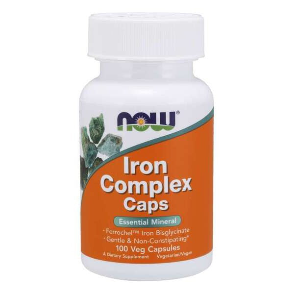 NOW Foods Iron Complex Caps - 100 vcaps