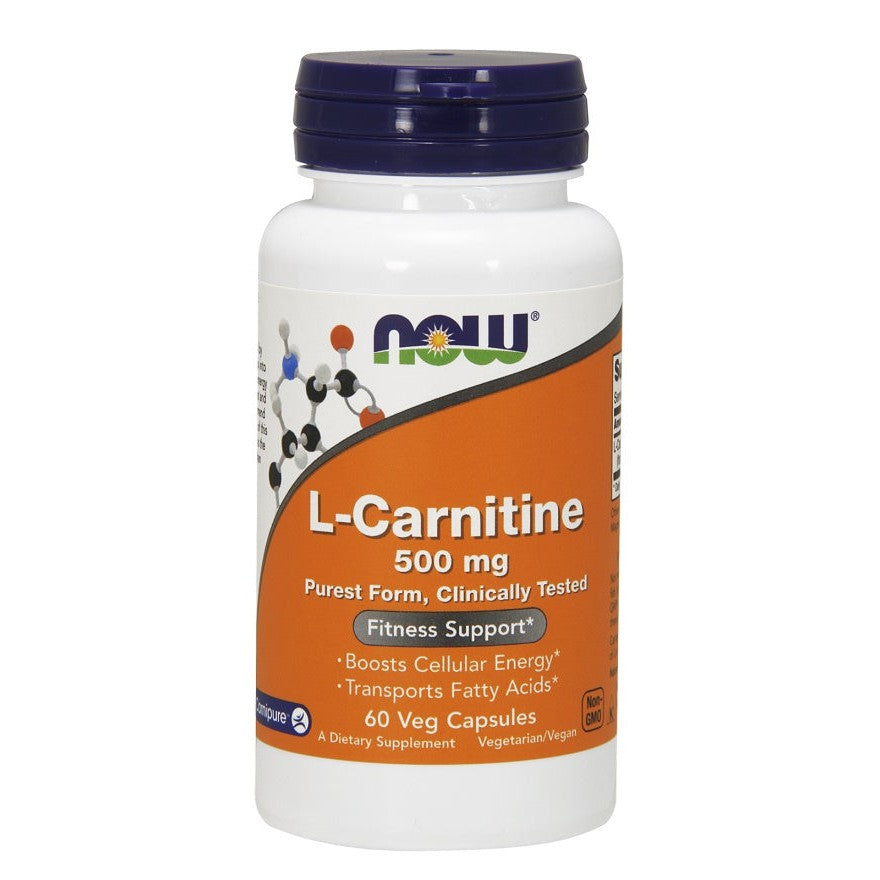 NOW Foods L-Carnitine, 500mg - 60 vcaps