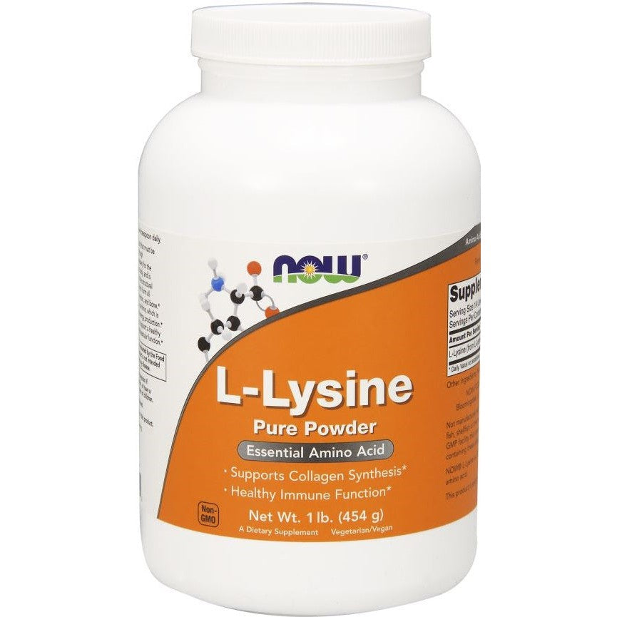 NOW Foods L-Lysine, 1000mg (Powder) - 454g