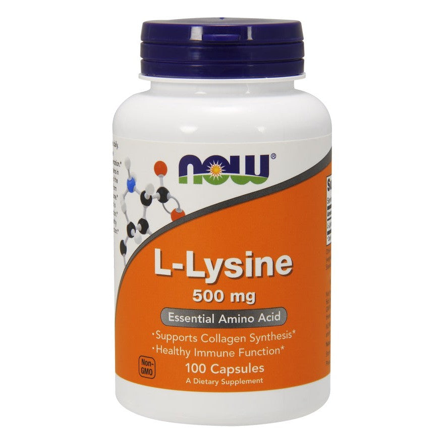 NOW Foods L-Lysine, 500mg - 100 vcaps