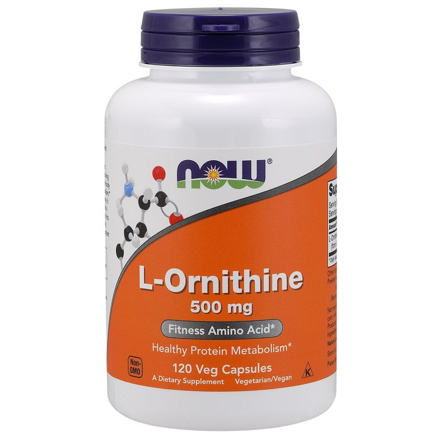 NOW Foods L-Ornithine, 500mg - 120 vcaps