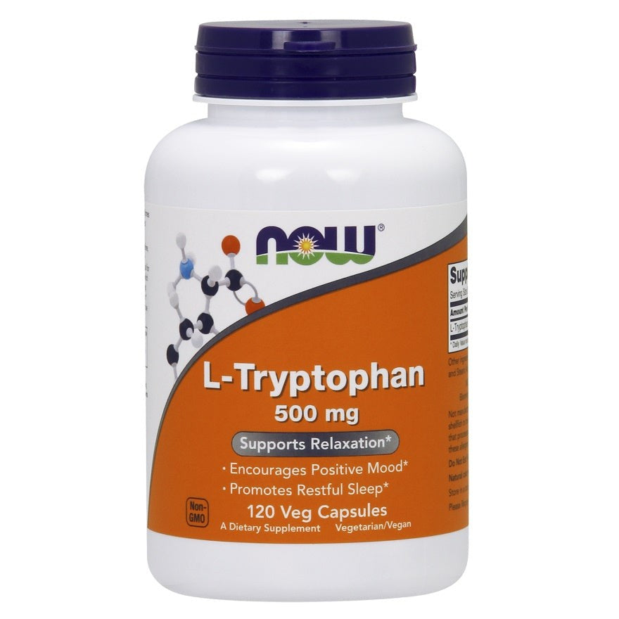 NOW Foods L-Tryptophan, 500mg - 120 vcaps