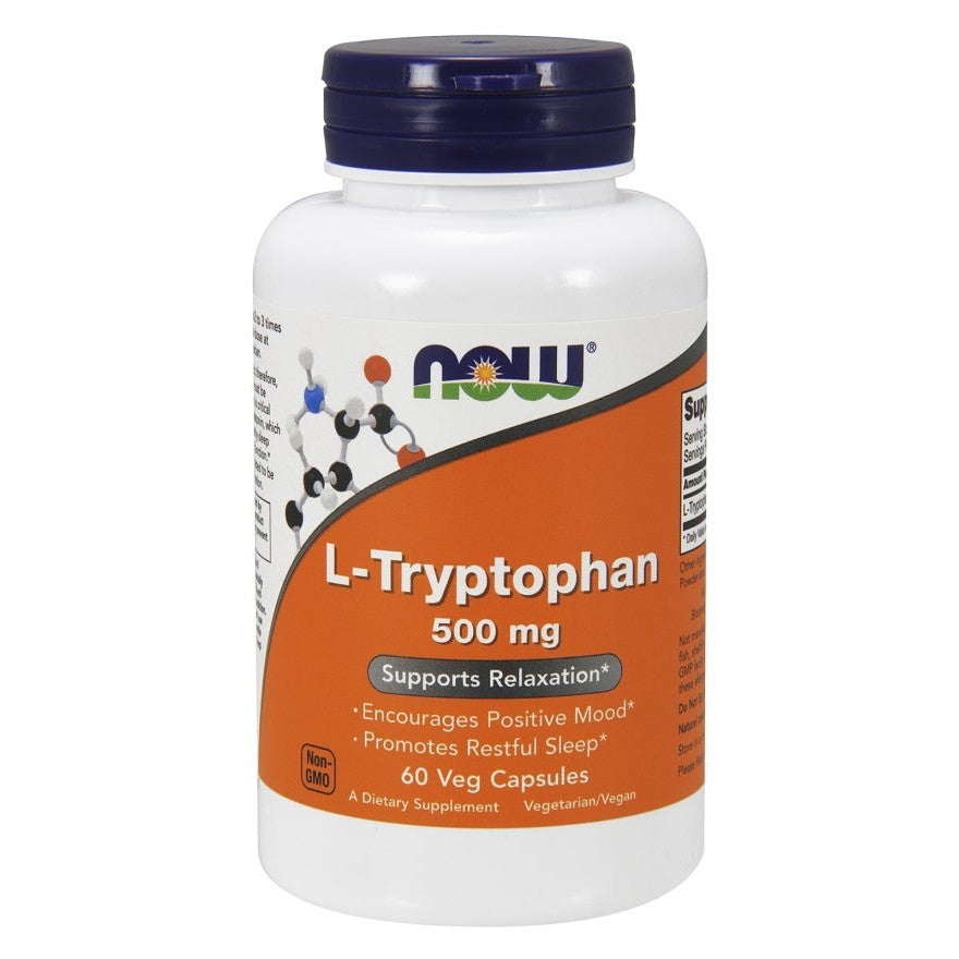 NOW Foods L-Tryptophan, 500mg - 60 vcaps