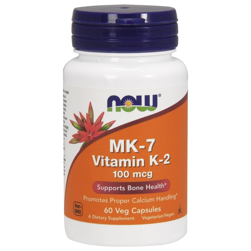 NOW Foods MK-7 Vitamin K-2, 100mcg - 60 vcaps