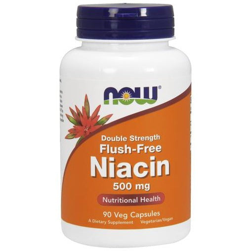 NOW Foods Niacin Flush-Free, 500mg (Double Strength) - 90 vcaps
