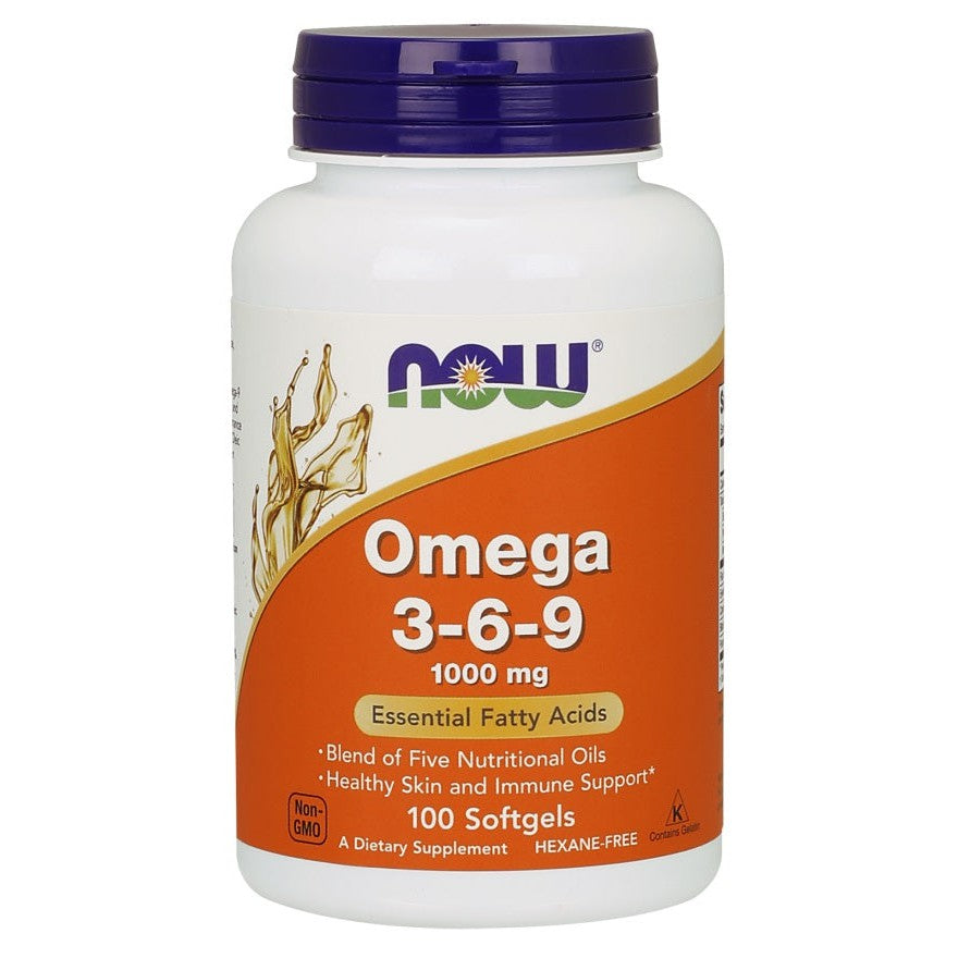 NOW Foods Omega 3-6-9, 1000mg - 100 softgels