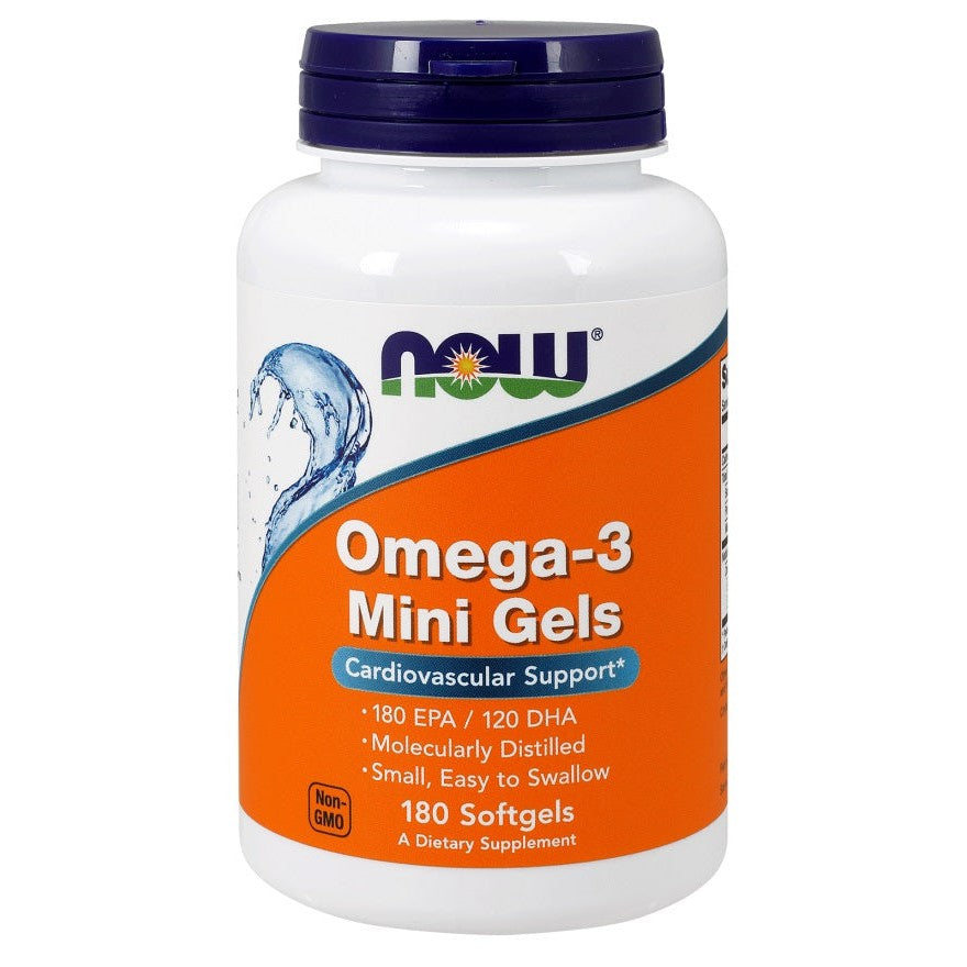NOW Foods Omega-3 Mini Gels - 180 softgels