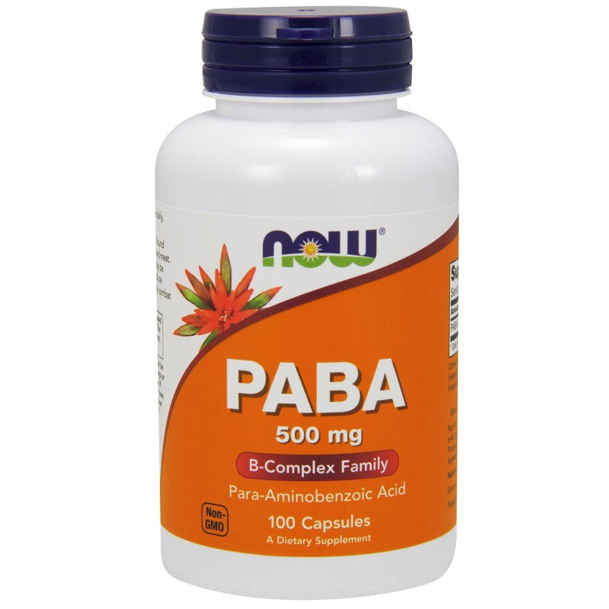 NOW Foods PABA, 500mg - 100 caps