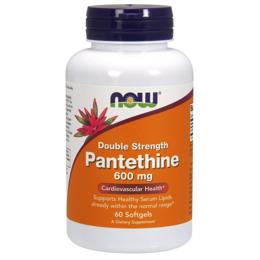 NOW Foods Pantethine, 600mg Double Strength - 60 softgels