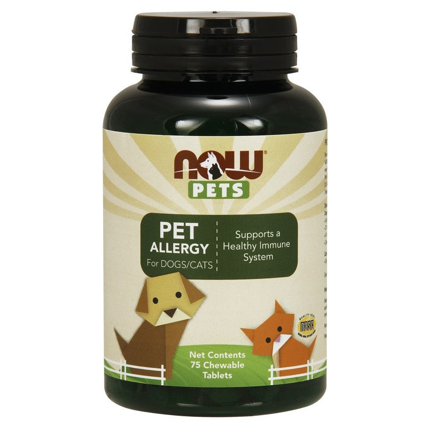 NOW Foods Pets, Pet Allergy - 75 chewable tablets