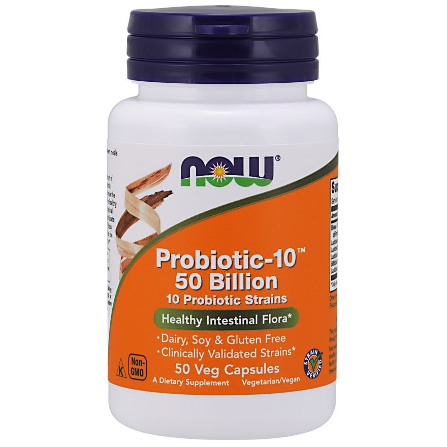 NOW Foods Probiotic-10, 50 Billion - 50 vcaps