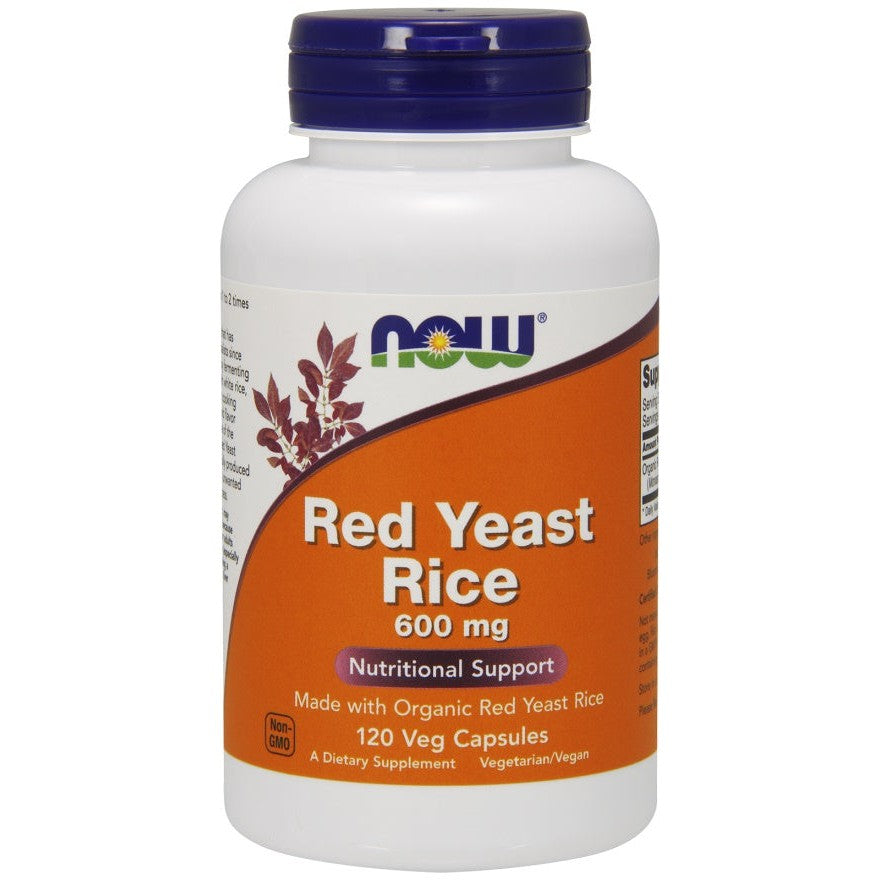 NOW Foods Red Yeast Rice, 600mg - 120 vcaps