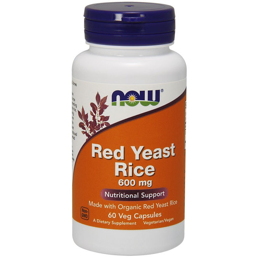 NOW Foods Red Yeast Rice, 600mg - 60 vcaps