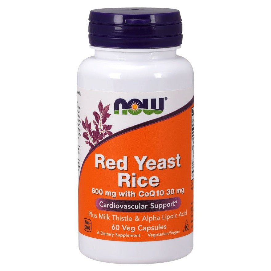 NOW Foods Red Yeast Rice with CoQ10, 600mg - 60 vcaps