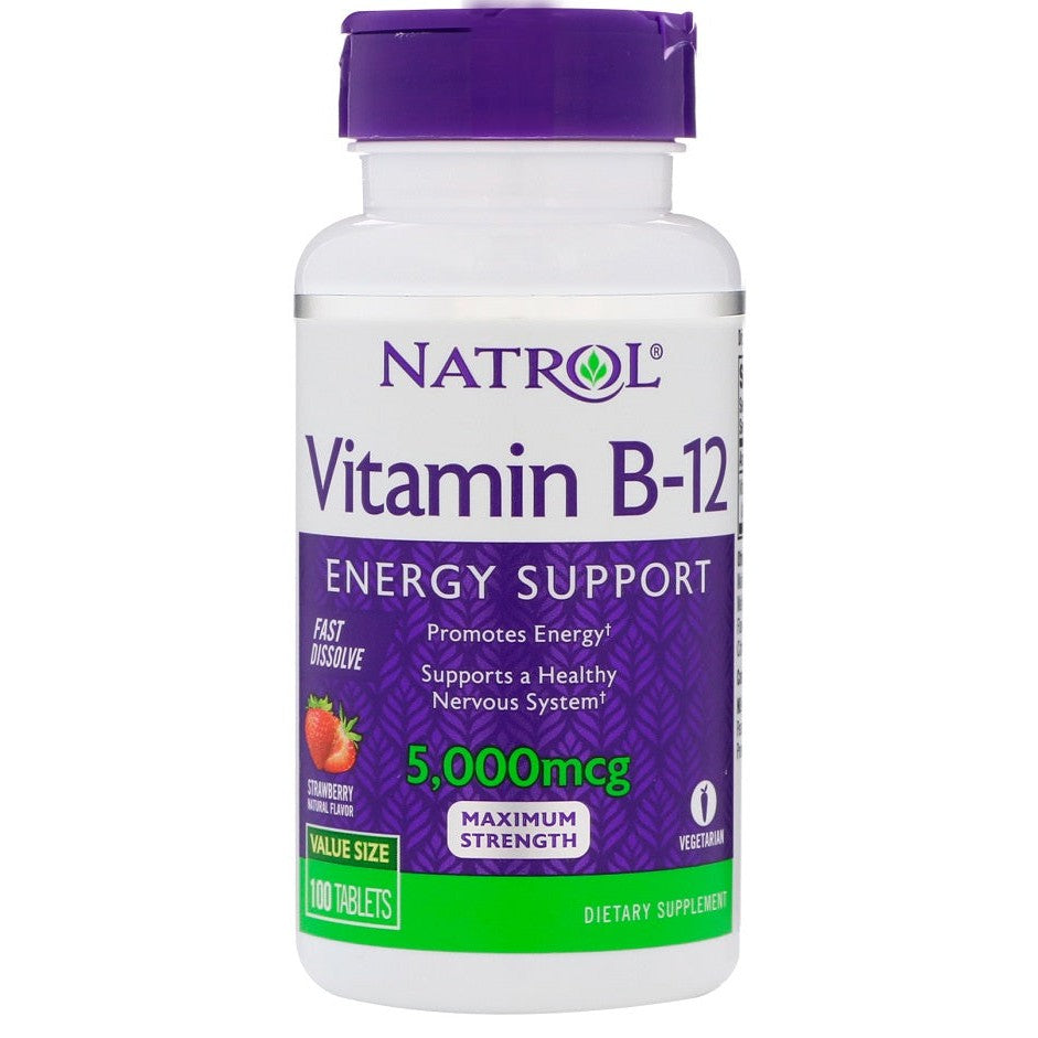 Natrol Vitamin B-12 Fast Dissolve, 5000mcg - 100 tabs