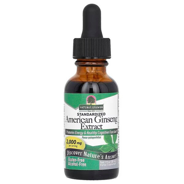 Nature's Answer American Ginseng Extract, 2000mg - 30 ml.