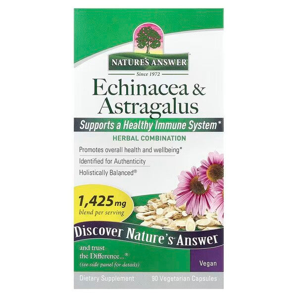 Nature's Answer Echinacea & Astragalus, 1425mg - 90 vcaps
