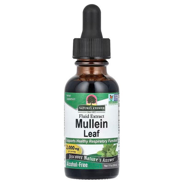 Nature's Answer Mullein Leaf, 2000mg - 30 ml.