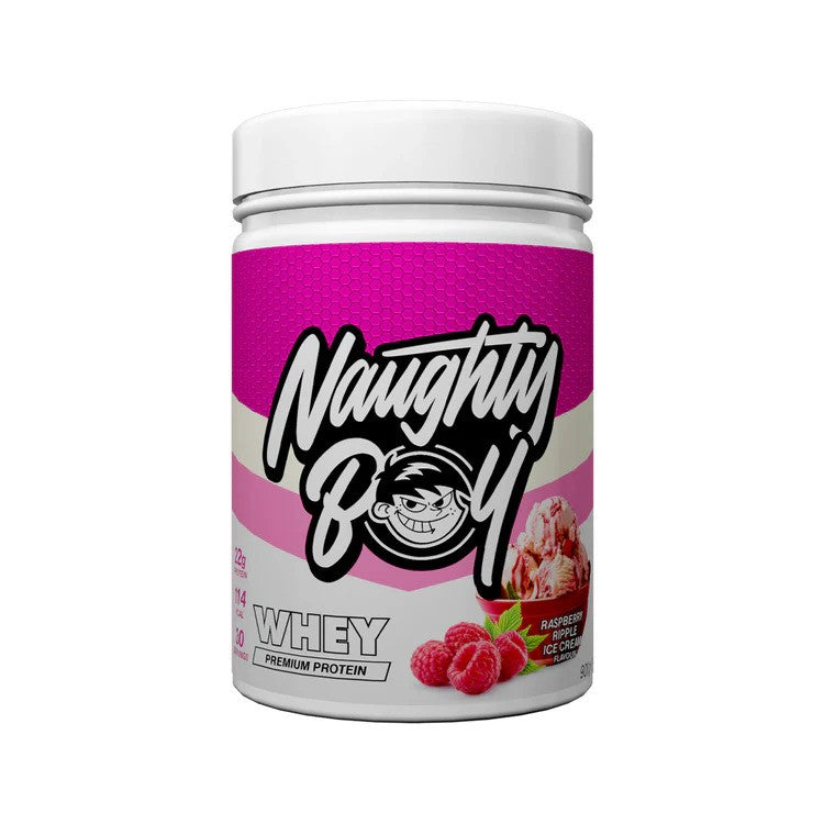 Naughty Boy Advanced Whey, Raspberry Ripple Ice Cream - 900g
