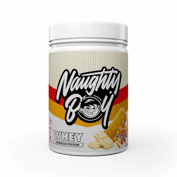 Naughty Boy Advanced Whey, White Chocolate Caramel Biscuit - 900g