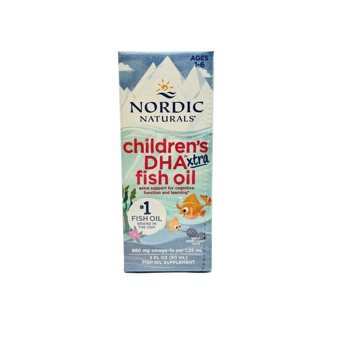 Nordic Naturals Children's DHA Xtra Fish Oil, 880mg Berry Punch - 60 ml.