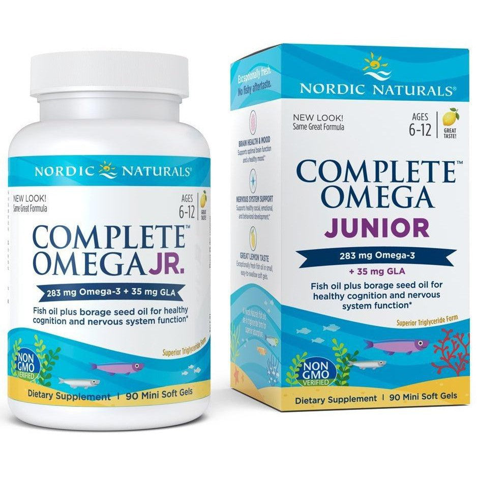 Nordic Naturals Complete Omega Junior, 283mg Lemon - 90 mini softgels