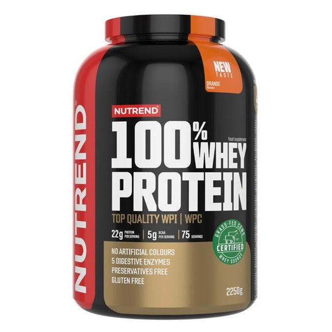 Nutrend 100% Whey Protein, Orange - 2250g