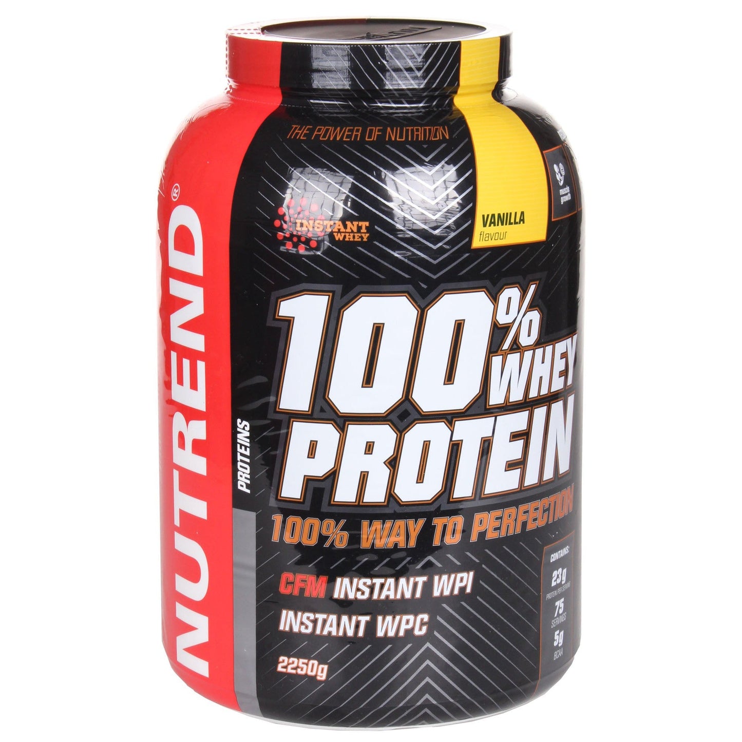 Nutrend 100% Whey Protein, Vanilla - 2250g