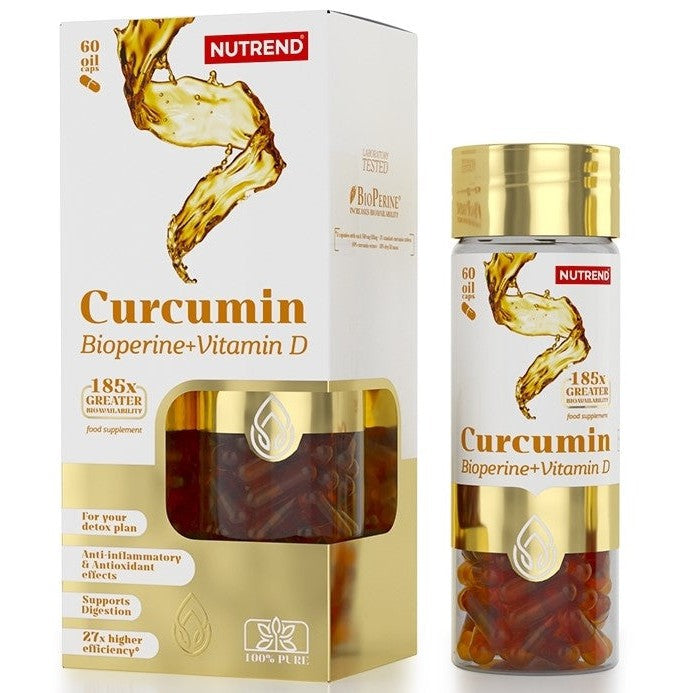Nutrend Curcumin + Bioperine + Vitamin D - 60 caps