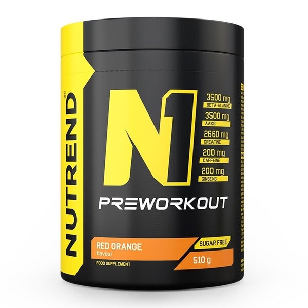Nutrend N1 Pre-Workout, Red Orange - 510g