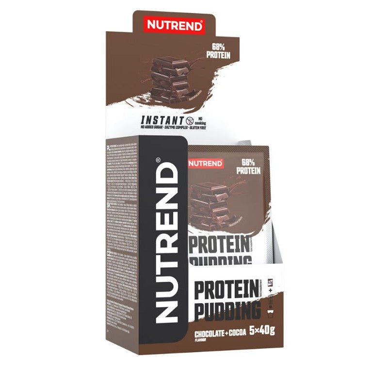 Nutrend Protein Pudding, Chocolate + Cocoa - 5 x 40g
