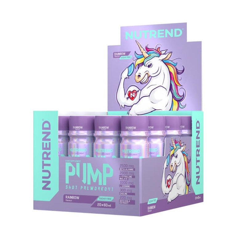 Nutrend Pump Pre-Workout Shot, Rainbow - 20 x 60 ml.