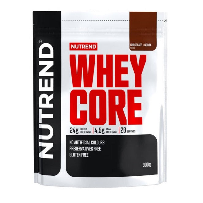 Nutrend Whey Core, Chocolate + Cocoa - 900g