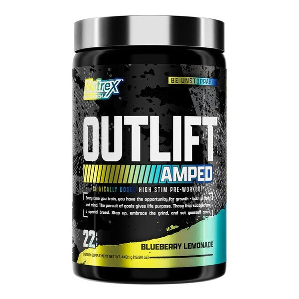 Nutrex Outlift Amped, Blueberry Lemonade - 449g