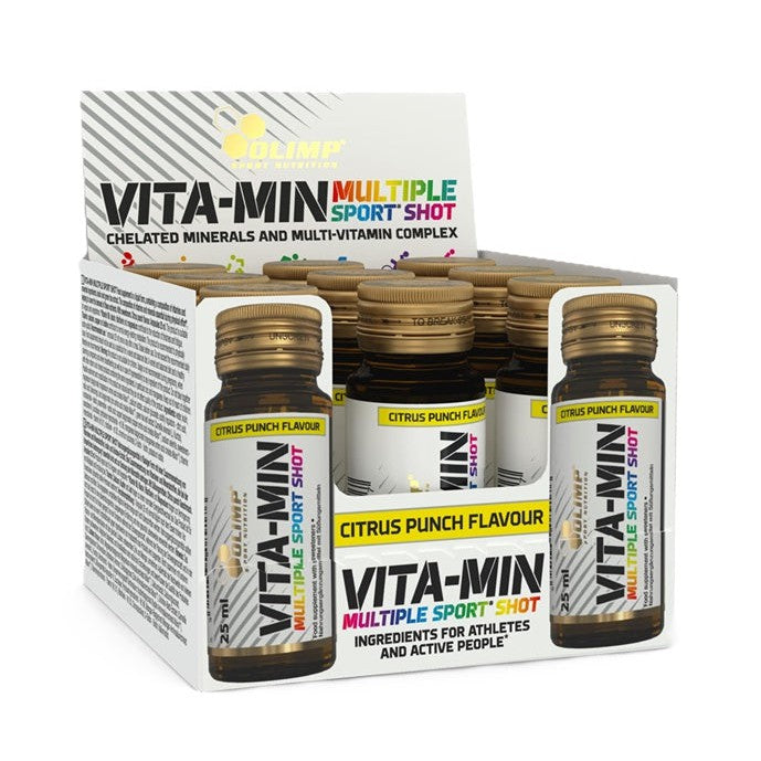 Olimp Nutrition Vita-Min Multiple Sport Shot, Citrus Punch - 9 x 25 ml.
