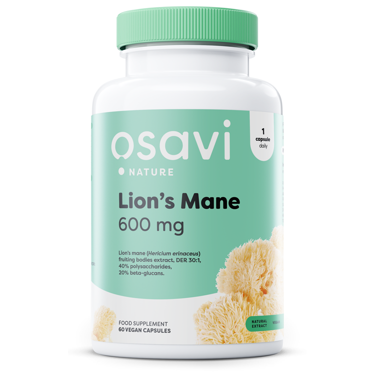 Osavi Lion's Mane, 600mg - 60 vegan caps