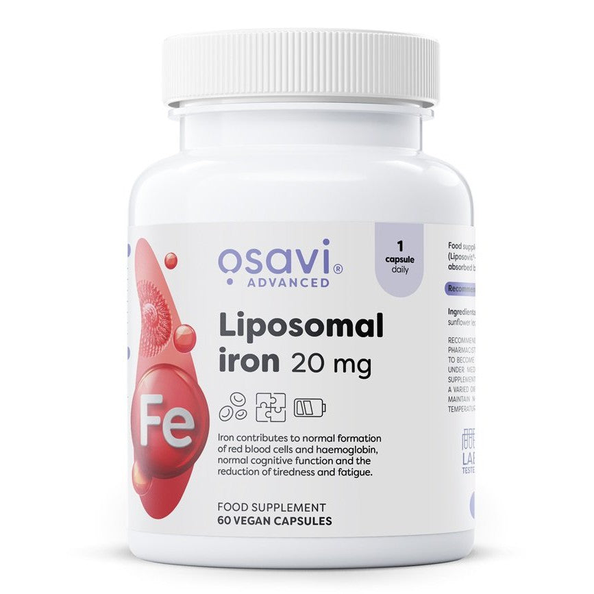 Osavi Liposomal Iron, 20mg - 60 vegan caps