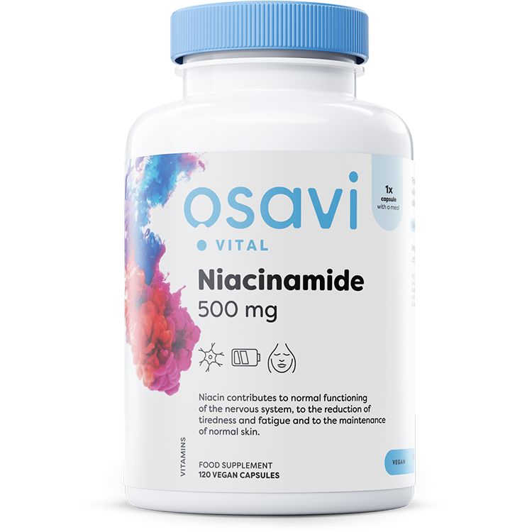 Osavi Niacinamide, 500mg - 120 vegan caps