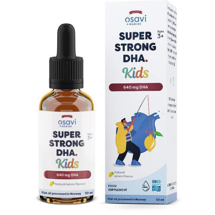 Osavi Super Strong DHA Kids, 640mg DHA (Lemon) - 50 ml.
