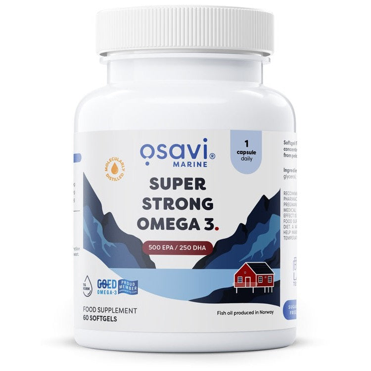 Osavi Super Strong Omega 3, 500 EPA / 250 DHA - 60 softgels
