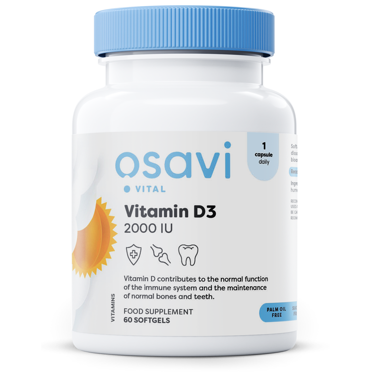 Osavi Vitamin D3, 2000IU - 60 softgels