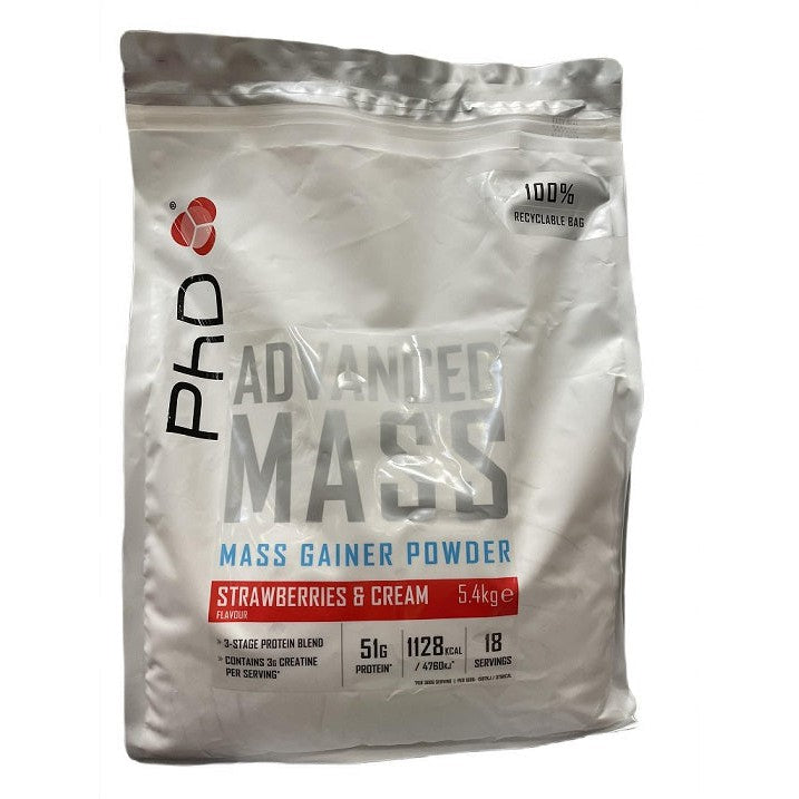 PhD Advanced Mass, Strawberries & Cream - 5400g