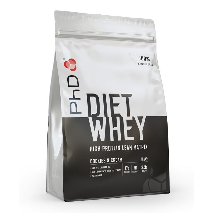 PhD Diet Whey, Cookies & Cream - 1000g